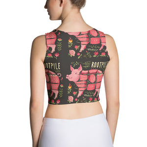 Crop Top - Rootpile Floral Pig