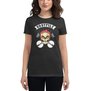 Women's short sleeve t-shirt - Rootpile Skull